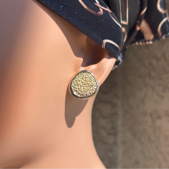 Chico's Jewelry - Chicos Shakira Gold Textured Earrings